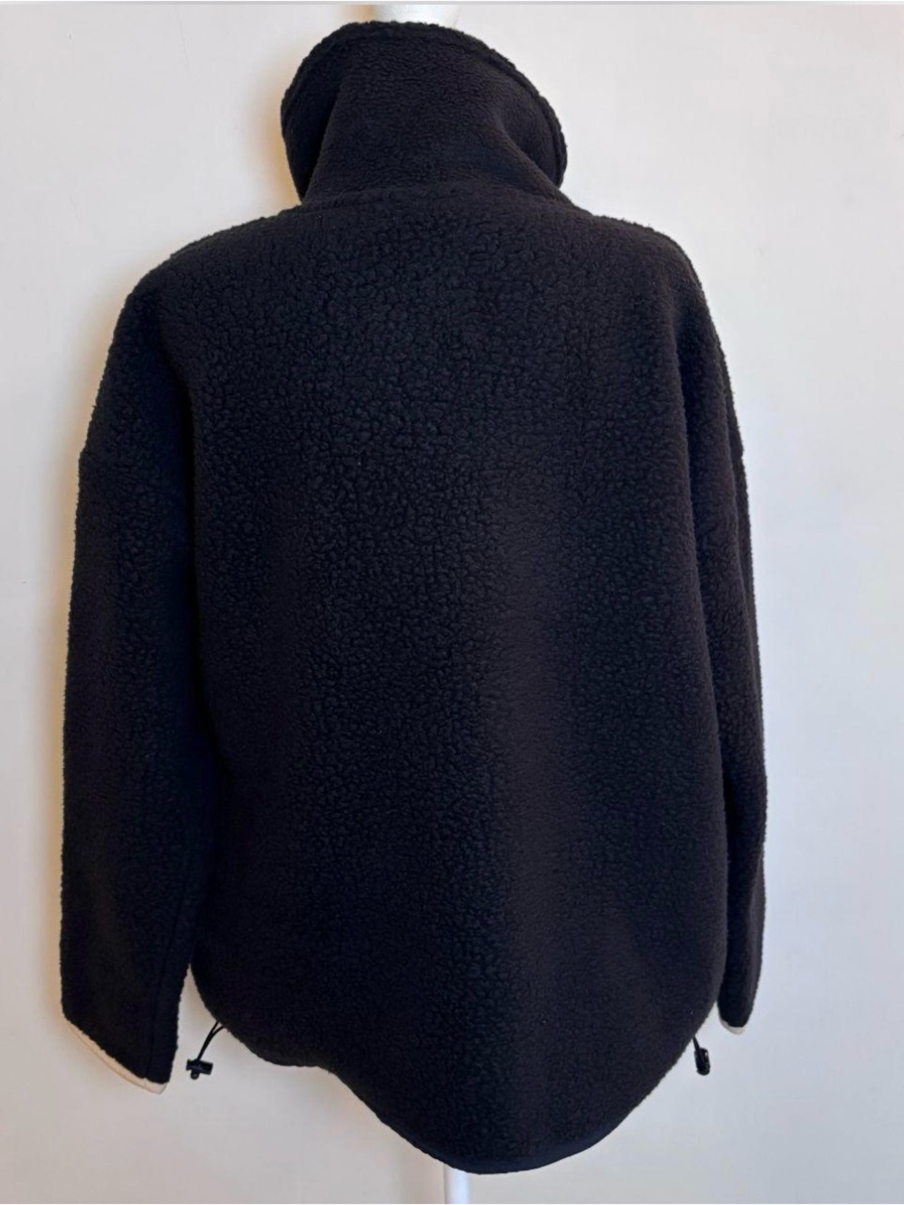J.Crew Polartec Black Teddy Half-Zip Fleece - Picture 4 of 7